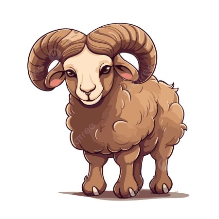 Баран мультяшный