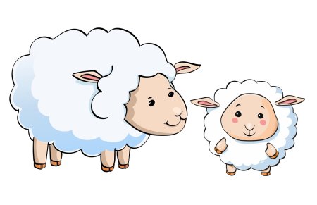 Мультяшный барашек