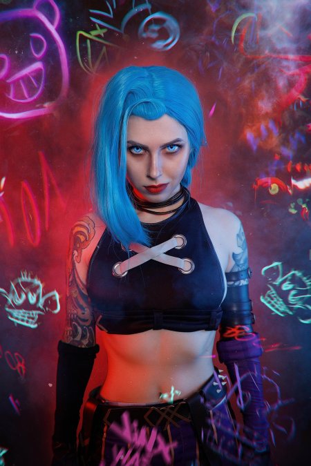 Косплей на джинкс из аркейн