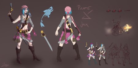 Джинкс концепт арт