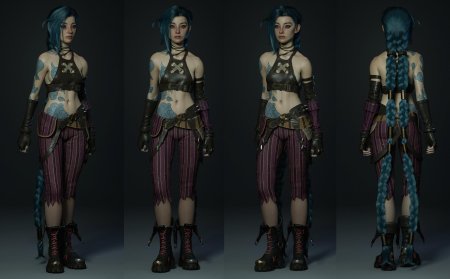 Концепт-арты Джинкс из «Arcane»