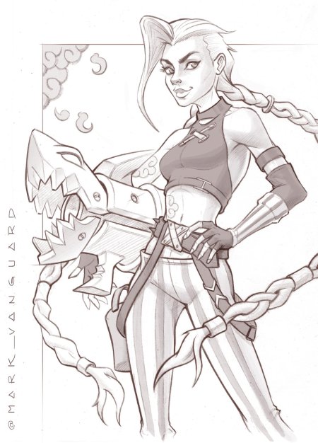 League of legends джинкс раскраски