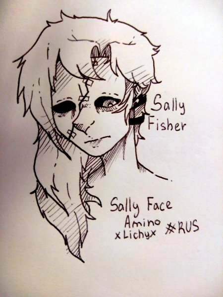 Салли фейс для срисовки