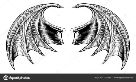 Крылья демона эскиз