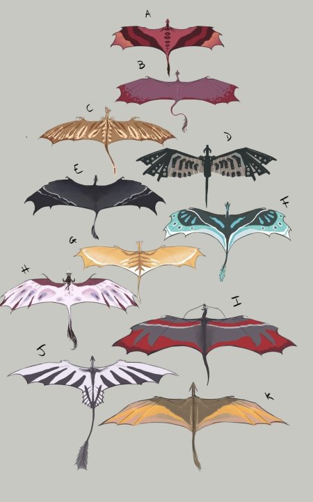 Драконьи крылья референс