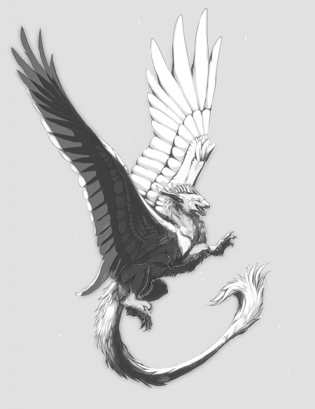 Дракон с перьями