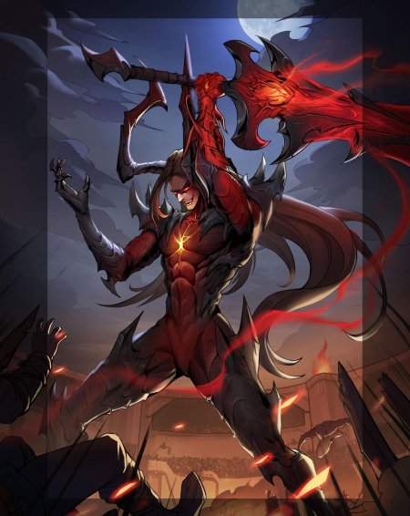 Атрокс кровавая луна арт