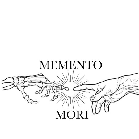 Memento mori тату эскиз две руки