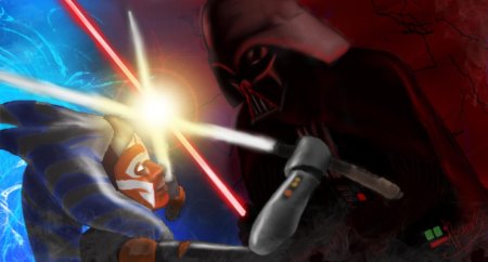 Асока тано и дарт вейдер