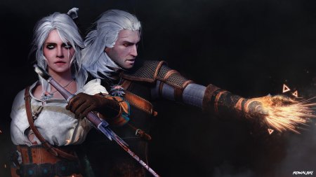 Ведьмак 3 геральт и цири