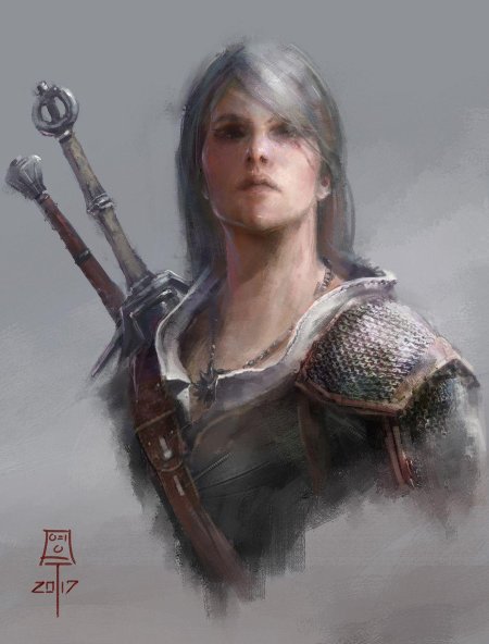 Цири - фалька ведьмак