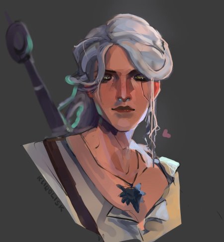 Цири ведьмак арт