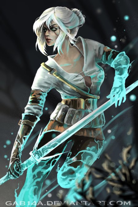 Цири ведьмак арт