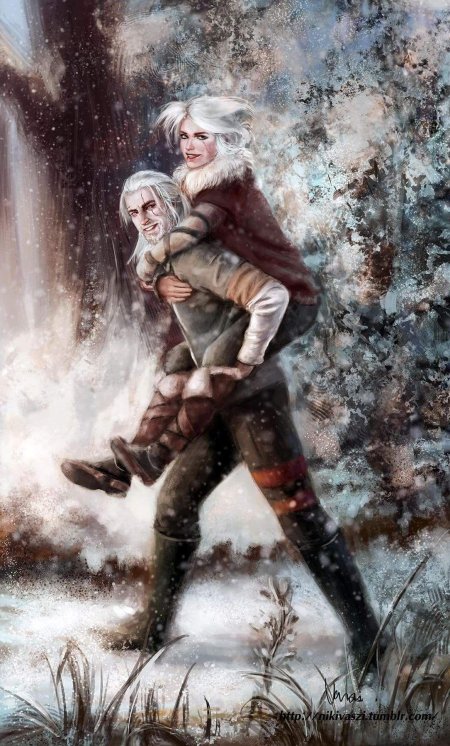 Ведьмак геральт и цири арт
