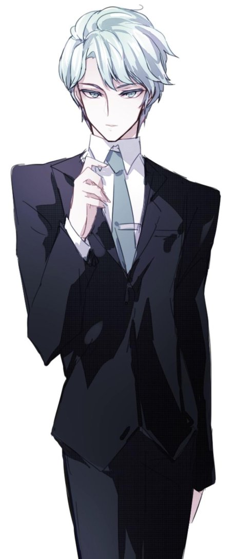 Аниме парень в деловом костюме