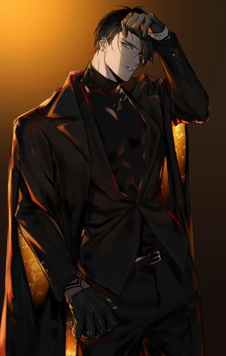 Арт мужчина в костюме