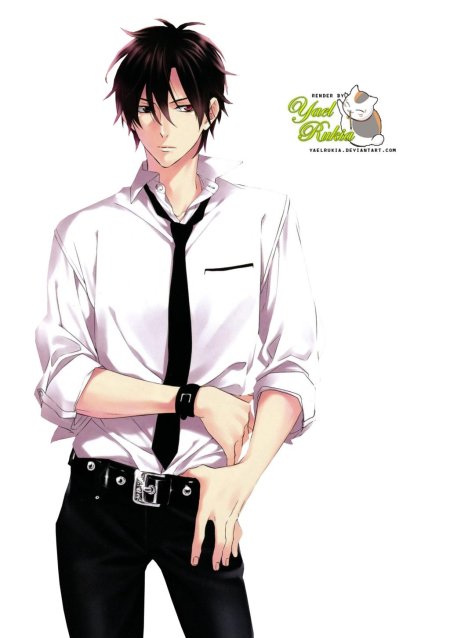 Аниме парень в рубашке