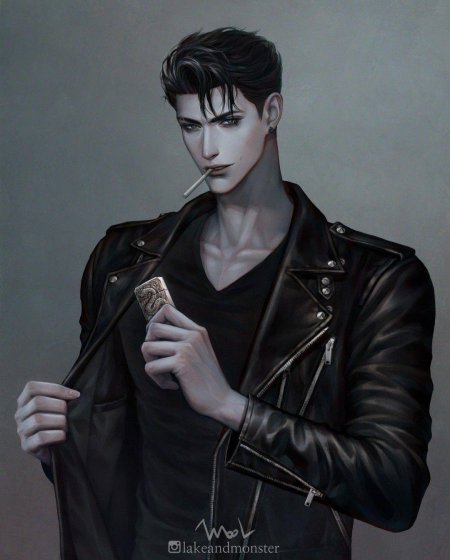 Мужчина аниме арт