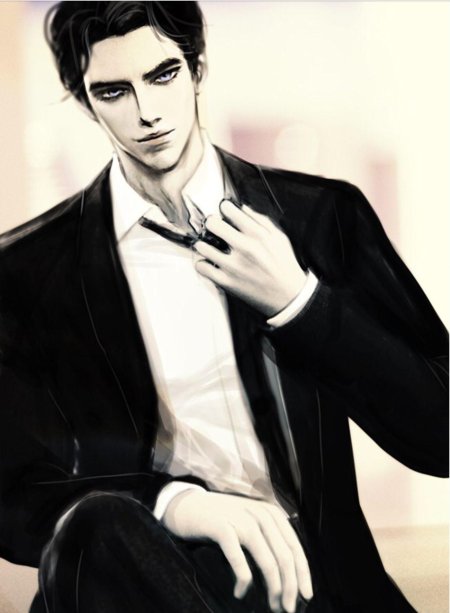 Арт мужчина в костюме