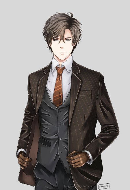 Арт мужчина в костюме