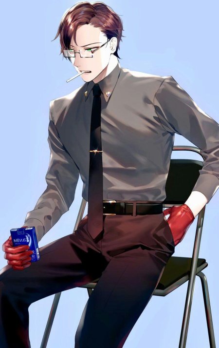 Аниме парень в деловом костюме