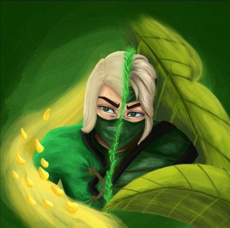 Зелёный ниндзя ллойд человек