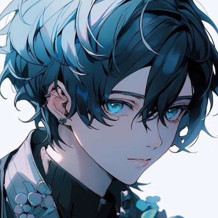 Голубые глаза аниме