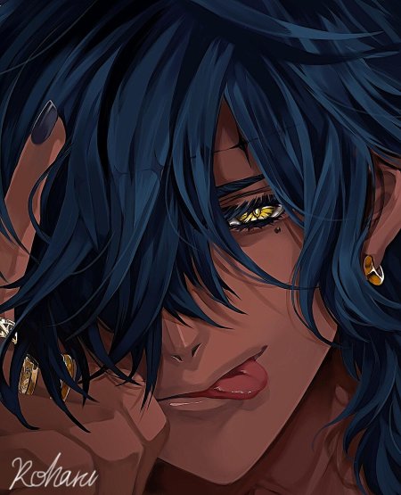 Аниме парень смуглый