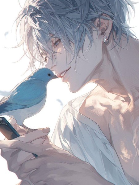 Персонаж аниме парень