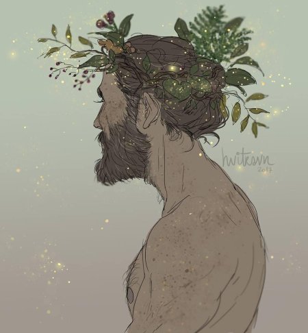 Бородатый мужчина арт