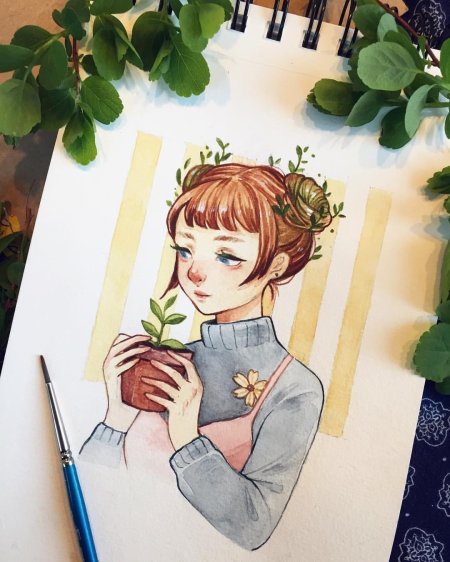 Рисунки для скетчбука акварелью