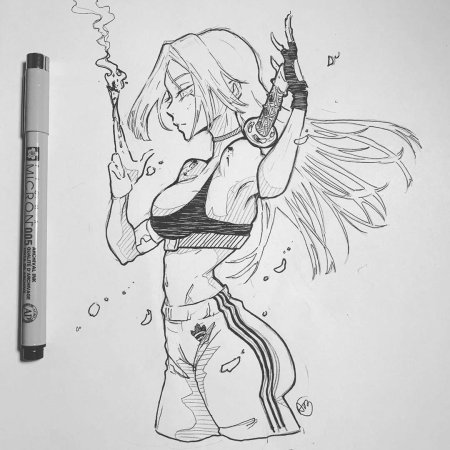 Эскизы ручкой