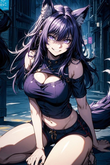 Красивая аниме девушка