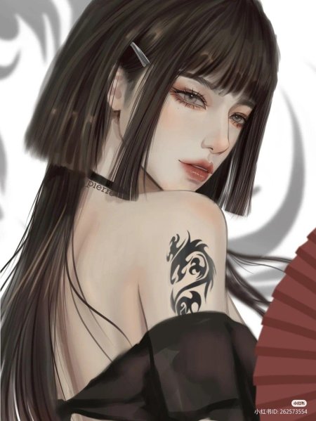 Красивая аниме девушка