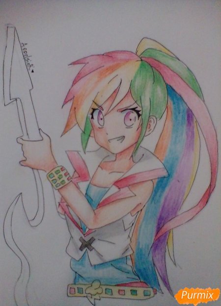 Радуга дэш девушка