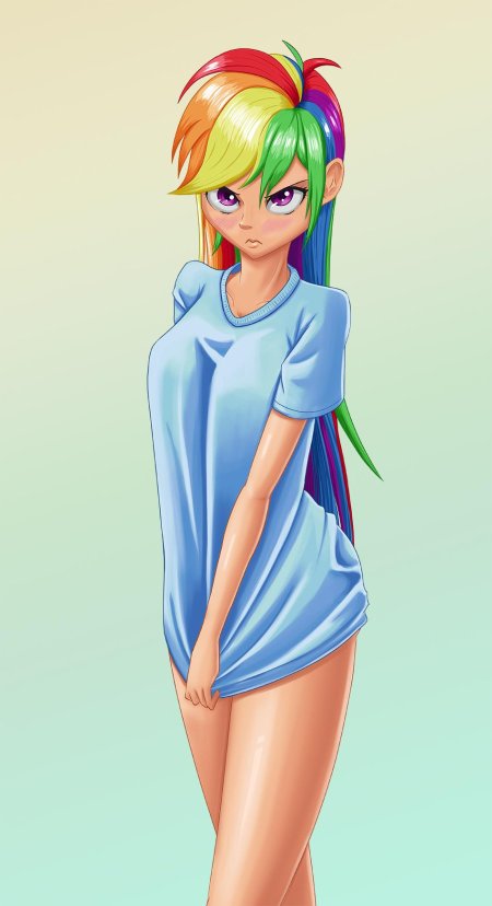Rainbow dash human