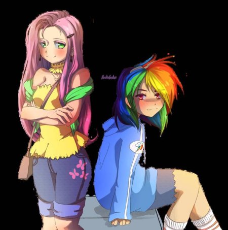 Рейнбоу дэш и флаттершай юри +18