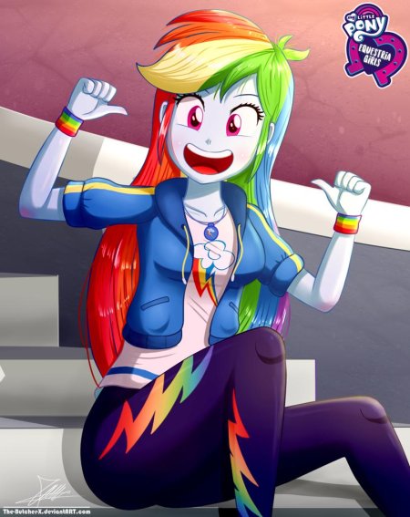 Радуга дэш девушка эквестрии