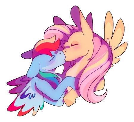 Радуга дэш и флаттершай любовь