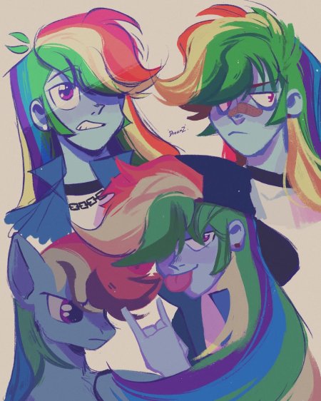 Rainbow dash human