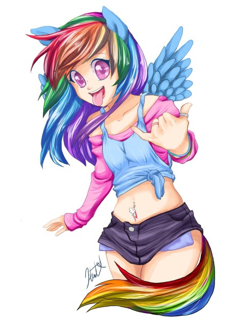 Рейнбоу дэш аниме