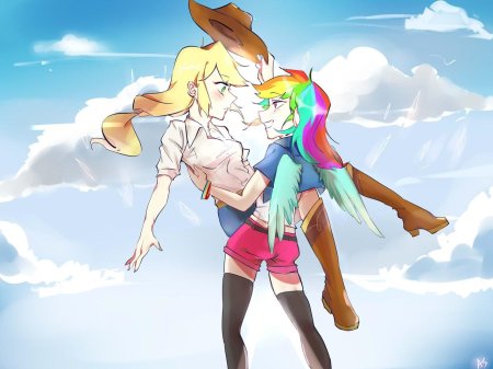 Эпплджек и рейнбоу дэш шиппинг