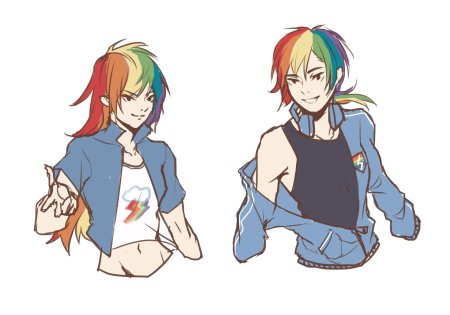 Радуга дэш человек арт