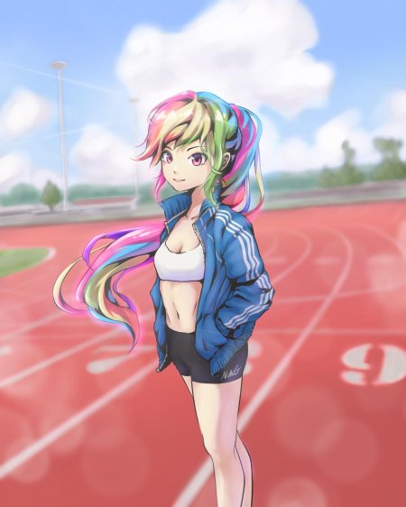 Rainbow dash human