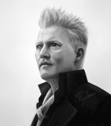 Гриндевальд джонни депп арт