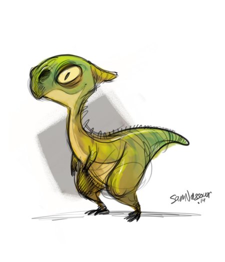 Динозавр скетч