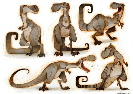 Динозавр референс раптор