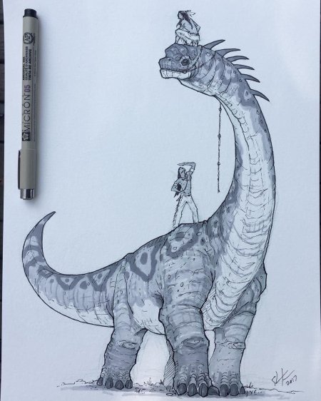 Динозавры карандашом для срисовки