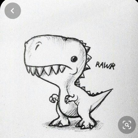 Рисунки динозавров для срисовки