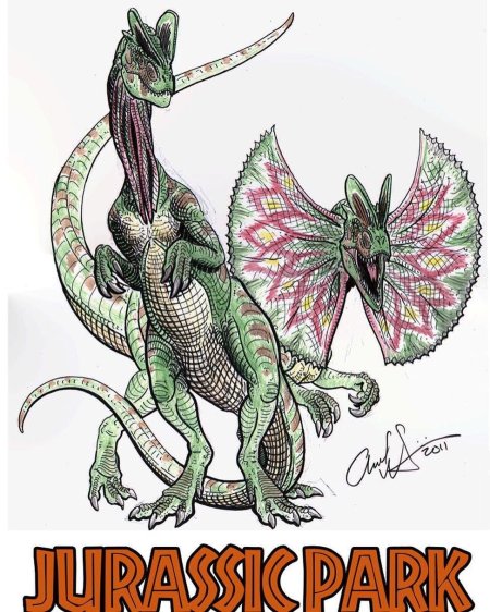 Дилофозавр парк юрского периода